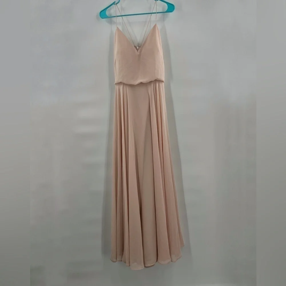 Jenny Yoo blush bridesmaids dress size 8